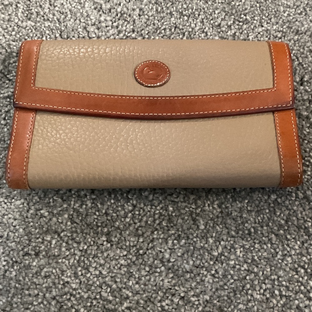 Dooney & Bourke Beige and Brown Wallet